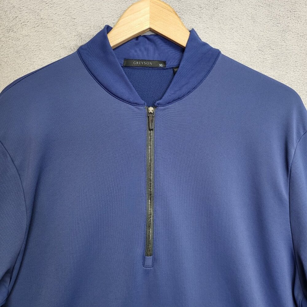 Greyson Pullover Mens XL Blue 1/4 Zip Golf Long Sleeve Siasconset Casual - Picture 2 of 10